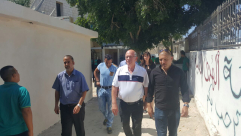 بالصور: رئيس بلدية الرملة في زيارة لمدرسة الهدى الأهلية بالمدينة 